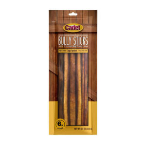 Cadet Beef Bully Sticks (6-Pack) | Long-Lasting Chew for Large Dogs