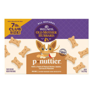 Old Mother Hubbard P'Nuttier Dog Treats (7Â lbs) | Mini Oven-Baked Peanut Butter Flavor