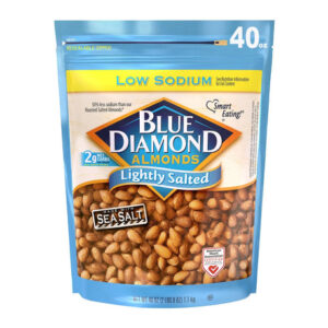 Blue Diamond Lightly Salted Almonds (40 oz) | Heart-Healthy Crunch