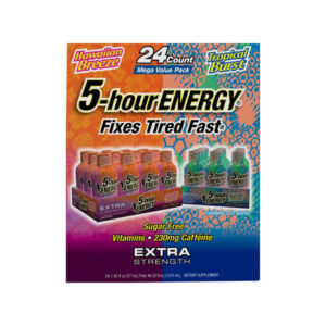 5-Hour Energy Shots Variety Pack (24-Pack) | Hawaiian Breeze & Tropical Burst