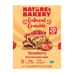 Nature's Bakery Strawberry Oatmeal Bars (20-Pack) | Whole Grain Snack