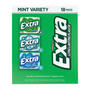 Extra Sugar-Free Gum Variety Pack (18 ct) | Multiple Mint Flavors