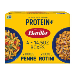 Barilla Protein+ Pasta Variety Pack (4-Pack, 14.5 oz Each) | Penne & Rotini Blend