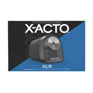 X-ACTO XLR Electric Pencil Sharpener – Black | Quiet Operation with SafeStart Motor & Pencil Saver