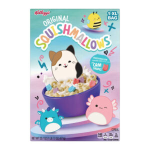 Squishmallows Cereal (XL Bag, 23.7 oz) | Colorful Marshmallow Treats in Every Bite