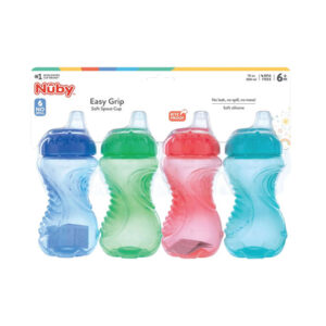 Nuby Toddler Sippy Cups (4 pk.) | Leak-Proof, Easy-Grip Design
