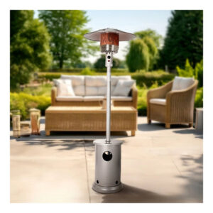 Fire Sense 48,000 BTU Propane Patio Heater | Warmth with Built-In Table & Cover
