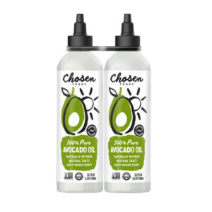 Chosen Foods Avocado Oil (2-Pack, 700 ml Each) | Heart-Healthy Oil with Easy Squeeze Bottle