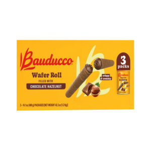 Bauducco Chocolate Hazelnut Wafer Rolls (3 pk./14.1 oz.) | Crispy Italian Snack