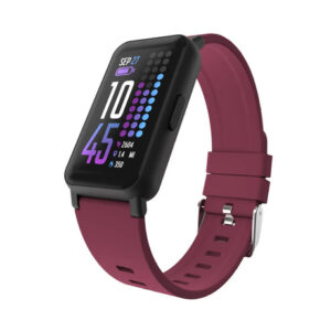 iTouch Active 4 Smartwatch (Burgundy) | Unisex Fitness & Notification Tracker