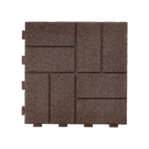 GroundSmart Brown Smartloc Paver (6-Pack) | Durable Interlocking Patio Blocks