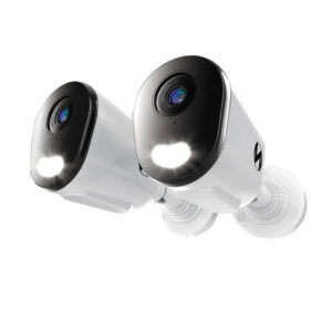 Night Owl Wired 4K Deterrence Bullet Cameras (2 pk.) | High-Resolution Security Monitoring