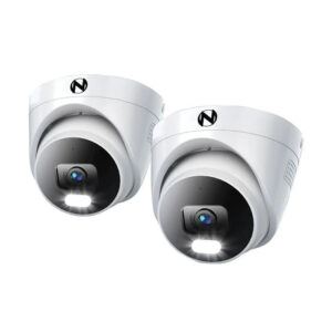 Night Owl 4K Dome Security Cameras (2-Pack) | Wired Deterrence with Night Vision