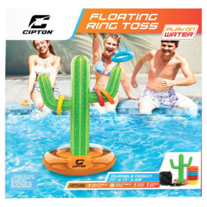 Cipton Inflatable Cactus Ring Toss | Floating Pool Party Game