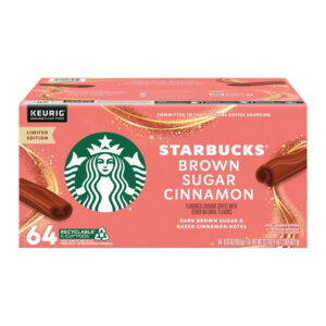 Starbucks Brown Sugar Cinnamon Pods (64-Pack) | Sweet Spiced Coffee Flavor