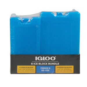 Igloo Reusable Ice Blocks (6-Pack) | Long-Lasting Cooler Cooler Ice