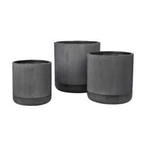 Concrete Planter Set (3-Pack) | Lightweight Modern Design for Indoor & Outdoor Use