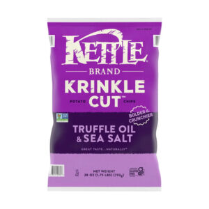 Kettle Brand Truffle & Sea Salt Chips (28 oz) | Krinkle Cut Gourmet Flavor