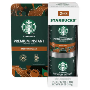 Starbucks Instant Medium Roast Coffee (2-Pack) | Premium Brew Anytime