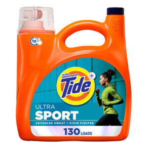 Tide Ultra Sport Liquid Laundry Detergent (166 oz./130 loads) | Sport-Stain Defense & Fresh Scent