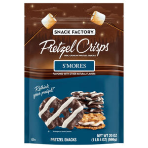 Snack Factory S'mores Pretzel Crisps (20 oz) | Sweet & Salty Graham Cookie Crackers