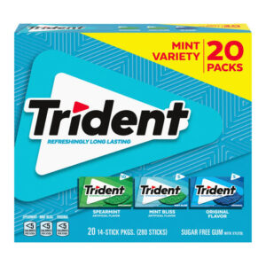 Trident Mint Variety Gum Pack (20-Count) | Assorted Sugar-Free Mint Chewing Gum