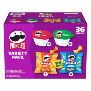 Pringles Variety Snack Pack (36-Pack) | Classic Crisps & Puffs for On-the-Go