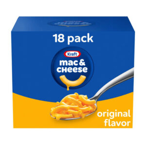 Kraft Original Mac & Cheese (18-Pack, 7.25 oz Each) | Creamy Comfort Food in Minutes