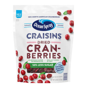 Ocean Spray Craisins (43 oz) | 50% Less Sugar, Tangy Dried Cranberries