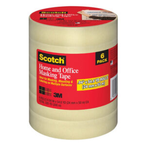 Scotch Masking Tape (6-Pack) | Clean Removal for Home & Office