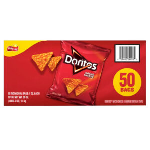Doritos Nacho Cheese Chips (50-Pack) | Bold Tortilla Crunch