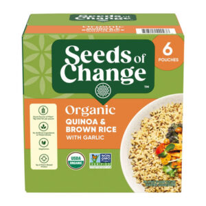 Seeds of Change Quinoa & Brown Rice (6-Pack, 8.5 oz Each) | Organic Garlic Blend