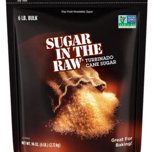 Sugar In The Raw Turbinado Sugar (6 lbs) | Natural Crystals with a Hint of Molasses
