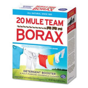 Dial 20 Mule Team Borax Laundry Booster, Powder, 4 lb Box, 6 Boxes/Carton (00201)
