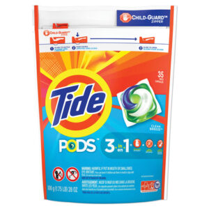 Tide Pods Laundry Detergent, Clean Breeze, 35 Pods, 4 Packs (93126CT)