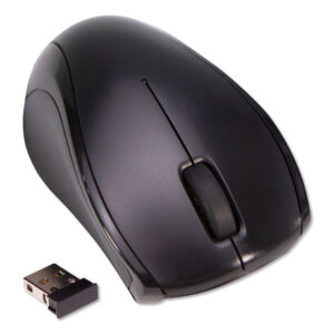 Innovera Compact Mouse, 2.4 GHz Frequency/26 ft Wireless Range, Left/Right Hand Use, Black (IVR62210)
