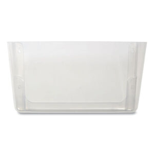 TRU RED Unbreakable Plastic Wall File, Letter Size, 13" x 3.69" x 7.16", Clear (24380809)