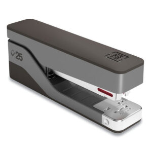 TRU RED Desktop Aluminum Half Strip Stapler, 25-Sheet Capacity, Gray/Black (24418184)