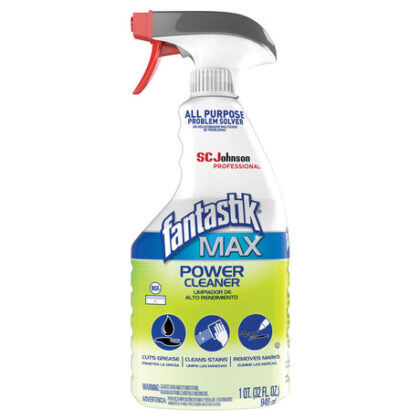 Fantastik Power Cleaner, Pleasant Scent, 32 oz Spray Bottle, 8/Carton (323563)