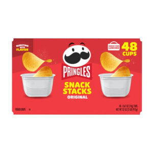 Pringles Snack Stacks (48-Pack) | Original Crisps in Convenient Snack Cups