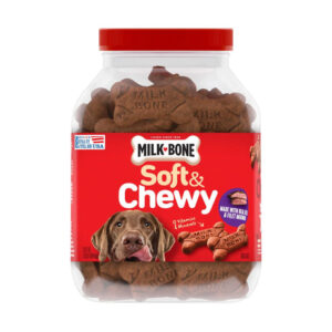 Milk-Bone Soft & Chewy Dog Treats (37 oz) | Beef & Filet Mignon Flavor