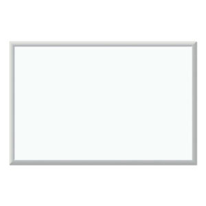 U Brands Melamine Dry Erase Board, 35 x 23, White Surface, Silver Frame (031U0001)