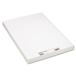 Pacon Medium Weight Tagboard, 12 x 18, White, 100/Pack (5284)