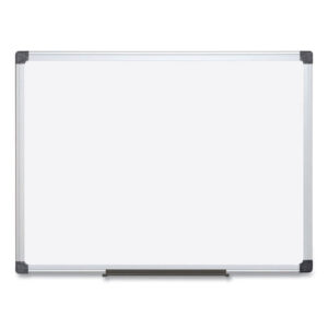 MasterVision Value Lacquered Steel Magnetic Dry Erase Board, 18 x 24, White Surface, Silver Aluminum Frame (MA0207170)