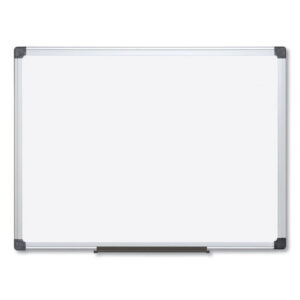 MasterVision Value Lacquered Steel Magnetic Dry Erase Board, 96 x 48, White Surface, Silver Aluminum Frame (MA2107170)