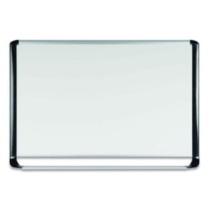 MasterVision Pure Platinum Magnetic Dry Erase Board, 96 x 48, White Surface, Silver/Black Aluminum Frame (MVI210401)