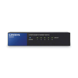 Linksys SE3005 Gigabit Ethernet Switch, 5 Ports