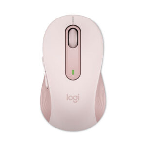 Logitech Signature M650 Wireless Mouse, Medium, 2.4 GHz Frequency, 33 ft Wireless Range, Right Hand Use, Rose (910006251)