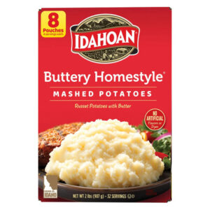 Idahoan Mashed Potatoes (8-Pack) | Buttery Homestyle Flavor in Minutes