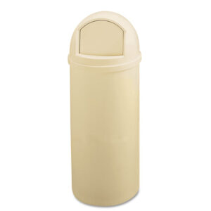 Rubbermaid Commercial Marshal Classic Container, 25 gal, Plastic, Beige (817088BG)